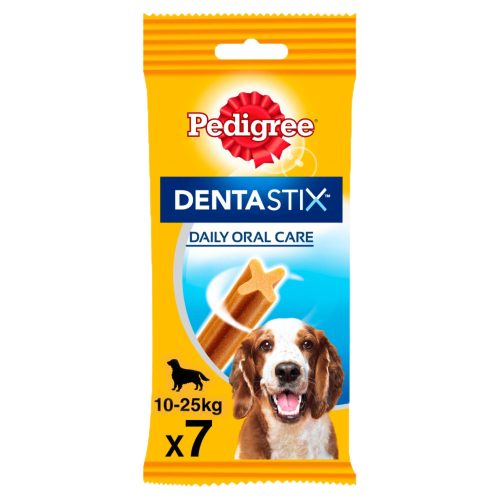 PEDIGREE DentaStix Med/Large kutya jutalomfalat, fogápoló rágósnack 180g 7db