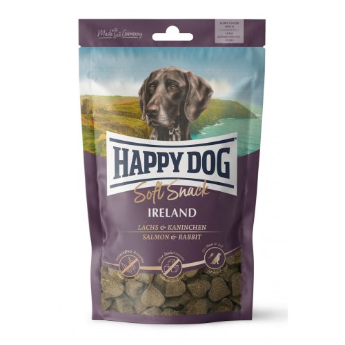Happy Dog SOFT SNACK IRELAND 
Puha, szív alakú jutalomfalat kutyáknak Lazac és nyúlhús árpával és zabbal  100 g