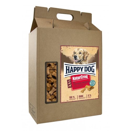 Happy Dog KEKSZ NATUR-CROQ MINI PULYKA Sült szárazeledel, kiegészítő táplálék kistestű kutyák számára Tápláló jutalom, fogakat védő hatással Ropogós és ínycsiklandozó Pulyka ízletes teljes kiőrlésű gabonával 5 kg