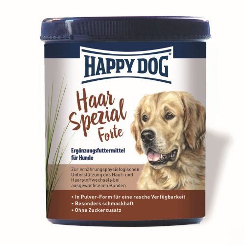 Happy Dog HAARSPECIAL FORTE 
Bőr- és szőrbántalmak kezelésére,csillogó,fényes szőrzet, cukormentes  200 g