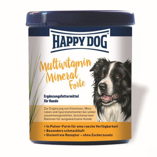 Happy Dog MULTIVITAMIN-MINERAL FORTE 
Vitamin-, ásványi anyag- és nyomelemhiány esetén, glutén- és cukormentes 
 1 kg