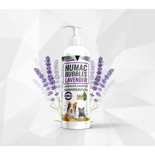 Humac Bubbles Natural illatmentes ápoló sampon érzékeny bőrű kutyák, macskák és lovak részére 250 ml