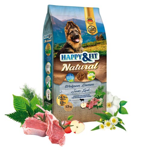 Happy&Fit Natural Welpen Lamm 12kg száraz kutyaeledel